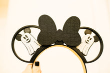 Load image into Gallery viewer, Ghost Mouse Ears Ears and Bow Only (No Headband)