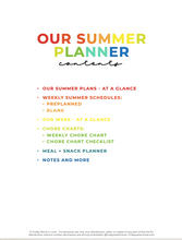 Load image into Gallery viewer, Summer Planner and Organizer