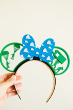 Load image into Gallery viewer, Toy Soldier Ears with Cloud Wallpaper Bow Bundle (Ears,Bow, Headband)