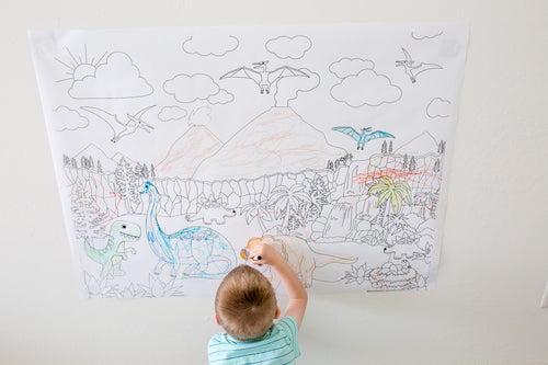 Dinosaur Coloring Mat