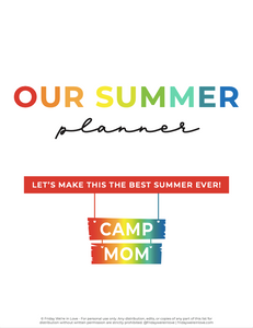 Summer Planner and Organizer