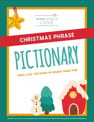 Christmas Pictionary Game