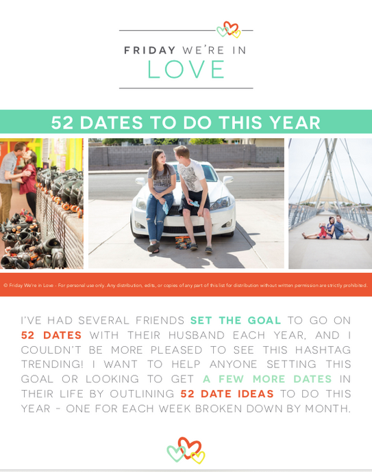 52 Dates to Do This Year e-Book